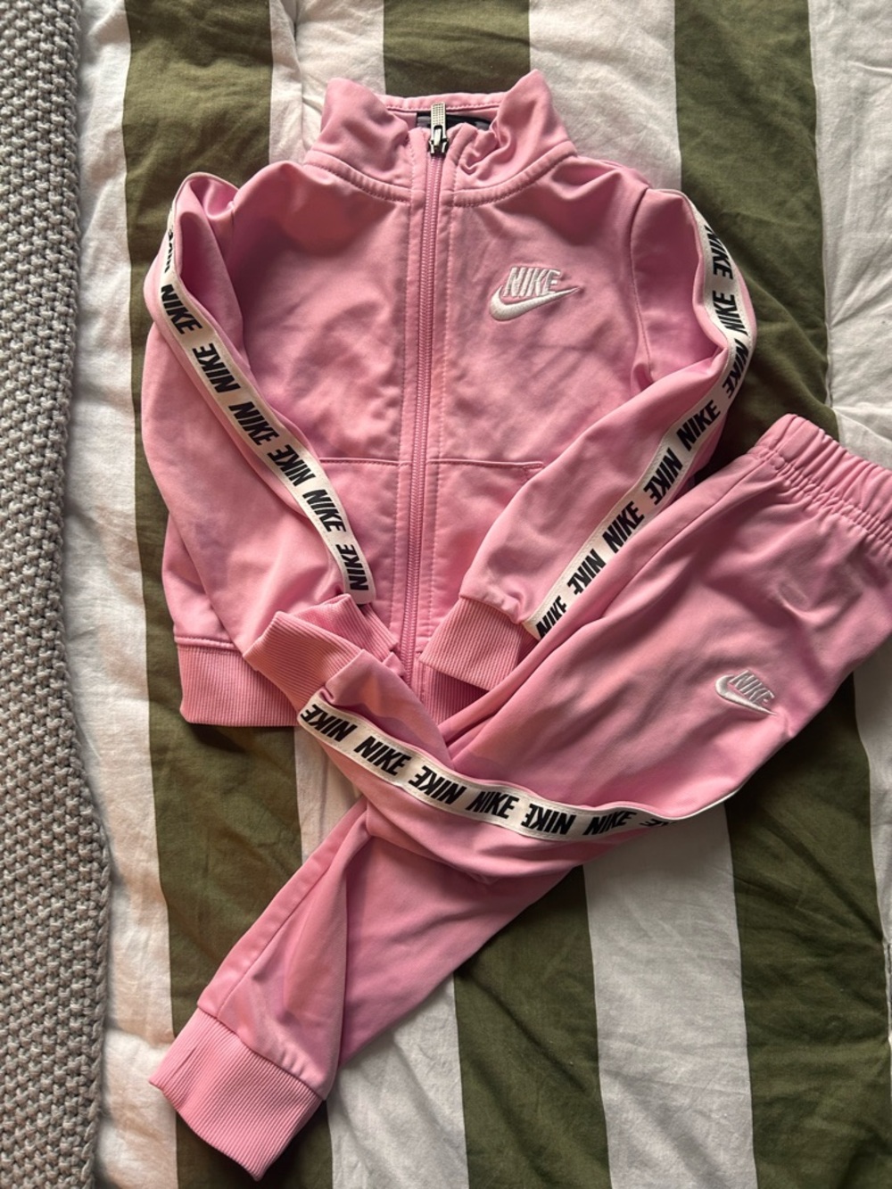 Nike Pink Girls' Track Jacket & Joggers Set